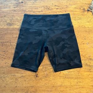 lululemon Align High-Rise Short 8in, size 10, Heritage 365 Camo Deep Coal.